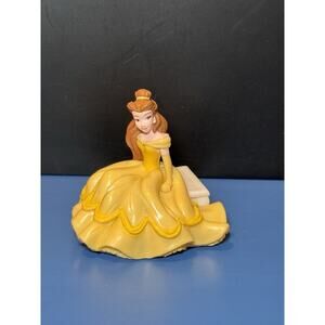 Princess BELLE Beauty & the Beast Yellow Ball Gown Disney Figure Cake Topper 3”